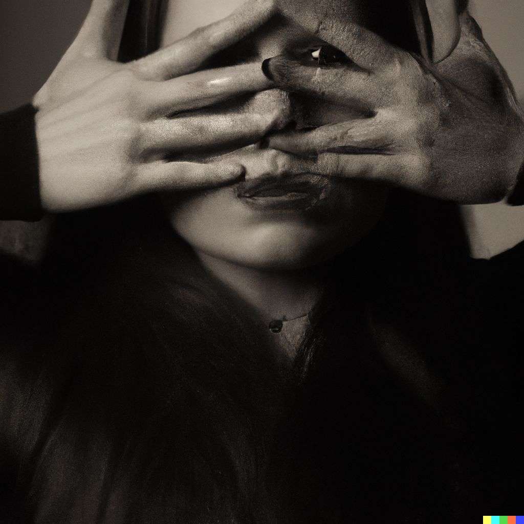 a representation of anxiety, photograph, studio lighting